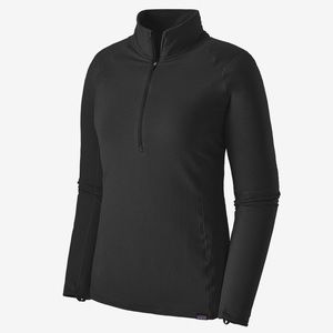 Patagonia Women's Capilene Thermal Weight Zip-Neck in Black Sz S EUC Outdoors